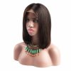 Remy Hair & Virgin Hair | Short Bob Lace Front Wigs Straight Human Hair Wig Brazilian Virgin Remy Hair Bobby Pre Plucked Medium Cap 130 150 180 Density Remy Hair & Virgin Hair Remy Hair & Virgin Hair