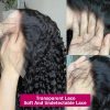 Synthetic Wigs* | 250 Density Brazilian 34 Inch Deep Wave 13X4 Transparent Lace Front Wig Human Hair Curly 13X6 Hd Synthetic Lace Frontal Wigs For Women Synthetic Wigs* Auburn