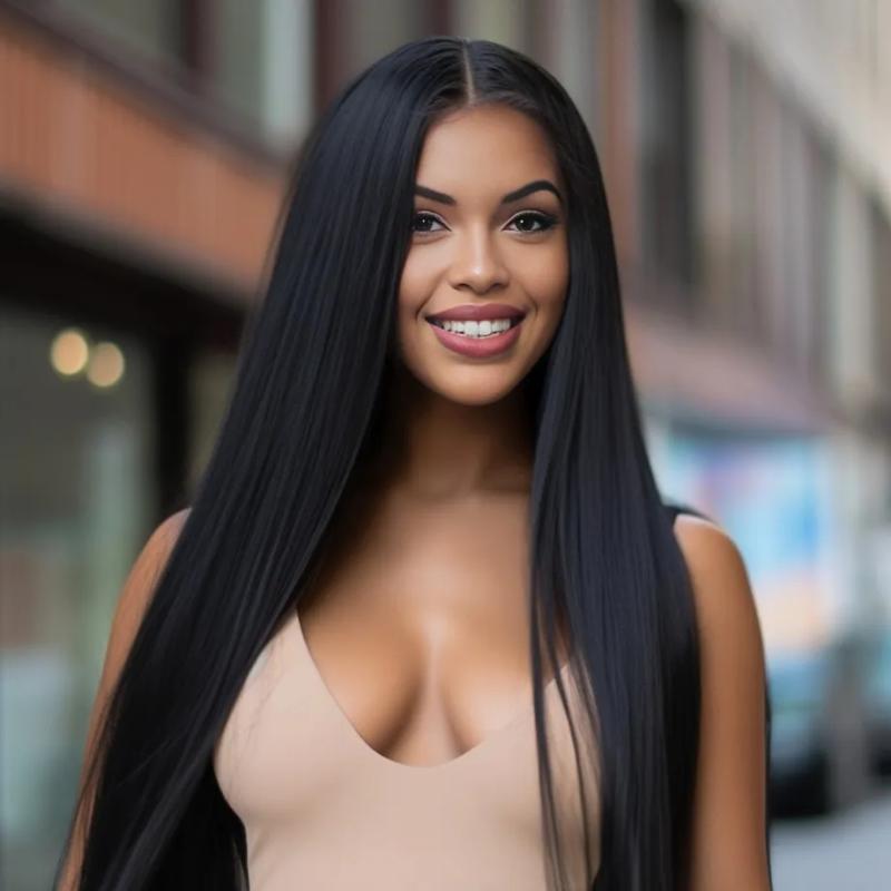 Synthetic Wigs* | 30 40 Inch Straight Lace Front Wig Brazilian 13X4 Lace Frontal Pre Plucked Bob Wigs For Black Women Human Hair 250 Density Synthetic Wigs* Synthetic Wigs*