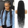 Synthetic Wigs* |  36 Full Lace Braided Wigs Lace Front Wig Long Criss Cross Knotless Box Braids Wig Ombre Synthetic Braided Wigs For Black Women Q240115 Synthetic Wigs* 1B