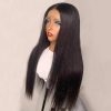 Synthetic Wigs* | 360 Lace Front Brazlian Human Hair Wigs For Women 30 Inch Long 13X4 Straight Lace Closure Synthetic Wig 180% Synthetic Wigs* Ash Blonde