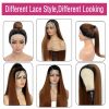 Synthetic Wigs* | 360 Lace Frontal Wig Synthetic Wig Long Straight Lace Front Wigs For Women Straight 13X4 Lace Front Ombre Brown 13X1 Lace Wigs240115 Synthetic Wigs* 1b 30