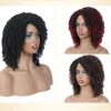 Synthetic Wigs* |  Chemical Fiber Dirty Braided Tube Curved Head Cover Braided Dreadlocks Faux Locs Wig Curly Braided Wigs On Sale Clearance Afro 231211 Synthetic Wigs* 1