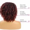 Synthetic Wigs* |  Chemical Fiber Dirty Braided Tube Curved Head Cover Braided Dreadlocks Faux Locs Wig Curly Braided Wigs On Sale Clearance Afro 231211 Synthetic Wigs* 1