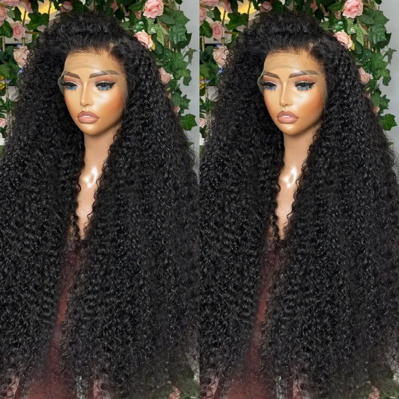 Synthetic Wigs* | Deep Wave Glueless Wig Human Hair Ready To Wear And Go Preplucked For Women Precut 13X4 Hd Frontal Curly Lace Front Wigs On Sale Synthetic Wigs* Auburn