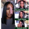 Synthetic Wigs* | Glueless 13X4 Short Straight Bob Wig Ready To Wear Human Hair Lace Frontal Wigs For Women Preplucked Brazilian Hair Synthetic Wigs* Synthetic Wigs*