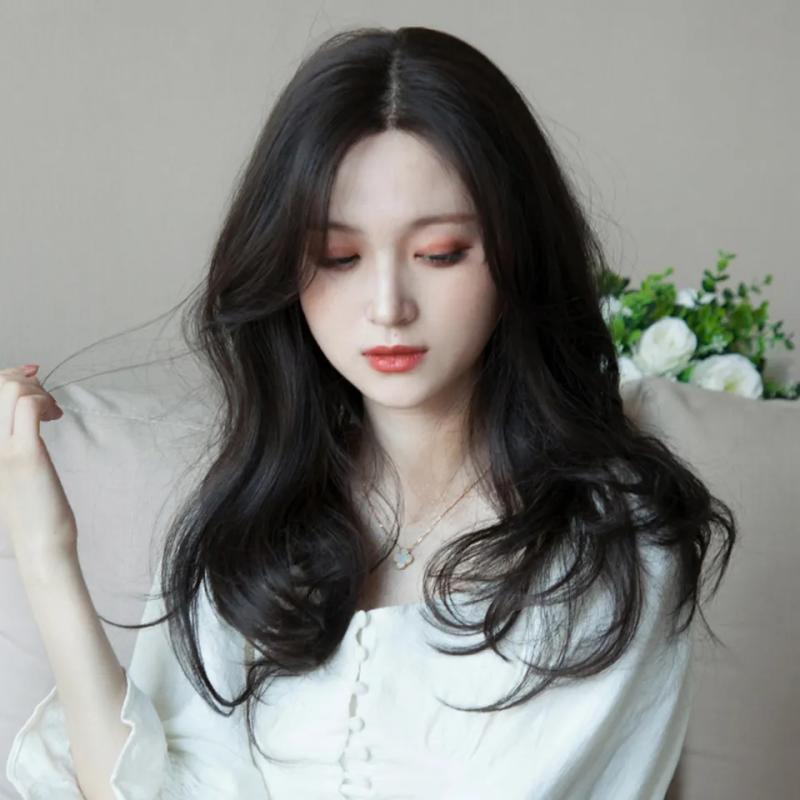 Synthetic Wigs* |  Houyan Long Wavy Curly Hair Women Black Cool Brown Cosplay Lolita No Bangs Party Heat Resistant 230417 Synthetic Wigs* #35