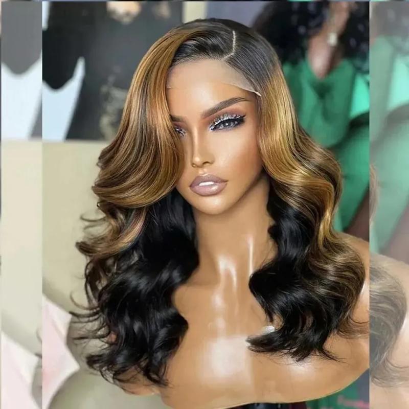 Synthetic Wigs* | Human Hair Wig Bodywave Lace Glueless Left C Part Short Humanhair Wigs Baby Hair Wavy Short Bobtransparent Lace Wig 100% Synthetic Wigs* Synthetic Wigs*