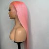 Synthetic Wigs* | Long Pink Bone Straight Lace Frontal Human Hair Wigs For Black Women 13X4 Synthetic Closure Wig Cosplay Party Synthetic Wigs* black