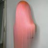 Synthetic Wigs* | Long Pink Bone Straight Lace Frontal Human Hair Wigs For Black Women 13X4 Synthetic Closure Wig Cosplay Party Synthetic Wigs* black