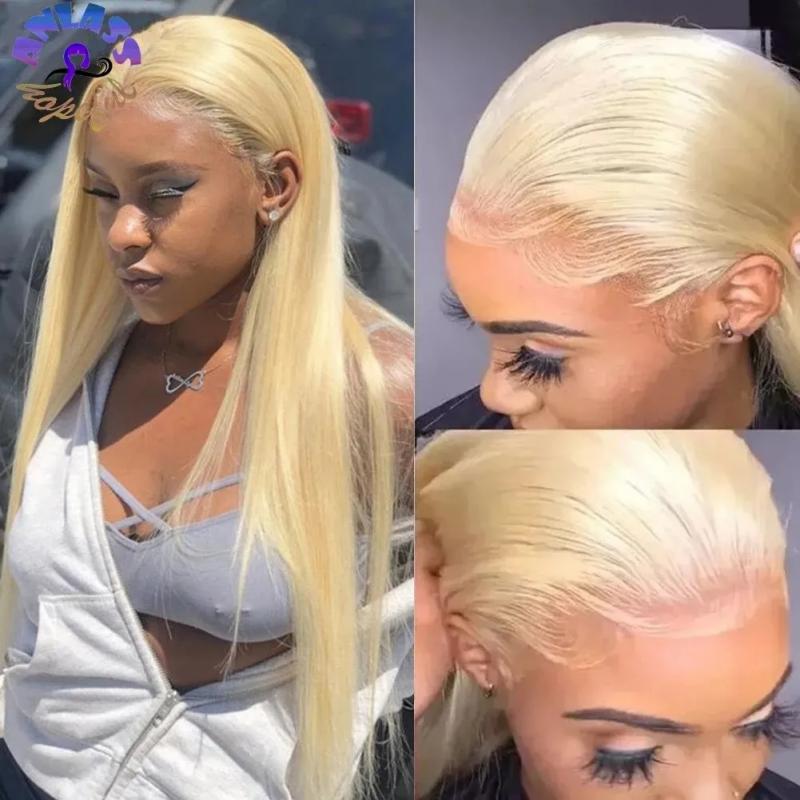 Synthetic Wigs* | New Lavender Purple Wigs Long Straight Natural Brazilain Hair Blonde/Blue/Brown Lace Front Synthetic Wig For Black Women Heat Resistant Cosplay Synthetic Wigs* black