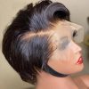 Synthetic Wigs* |  Pixie Cut Wig Transparent Lace Human Hair Wigs For Women Straight Short Bob Wig T Part Lace Wig Prepluck Brazilia Human Hair 230901 Synthetic Wigs* 1b 27 color