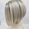 Synthetic Wigs* |  Short Bob Wigs For Women Short Straight Hair Wigs Black Roots Ombre Blonde Wig Bob Hairstyle Heat Resistant Synthetic Party Wig Q240115 Synthetic Wigs* #130