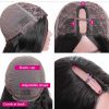 Synthetic Wigs* |  Sleek U Part Wig Straight Bob Human Hair Wigs For Women Short Brazilian Remy Glueless Natural Black V 230227 Synthetic Wigs* bodywave