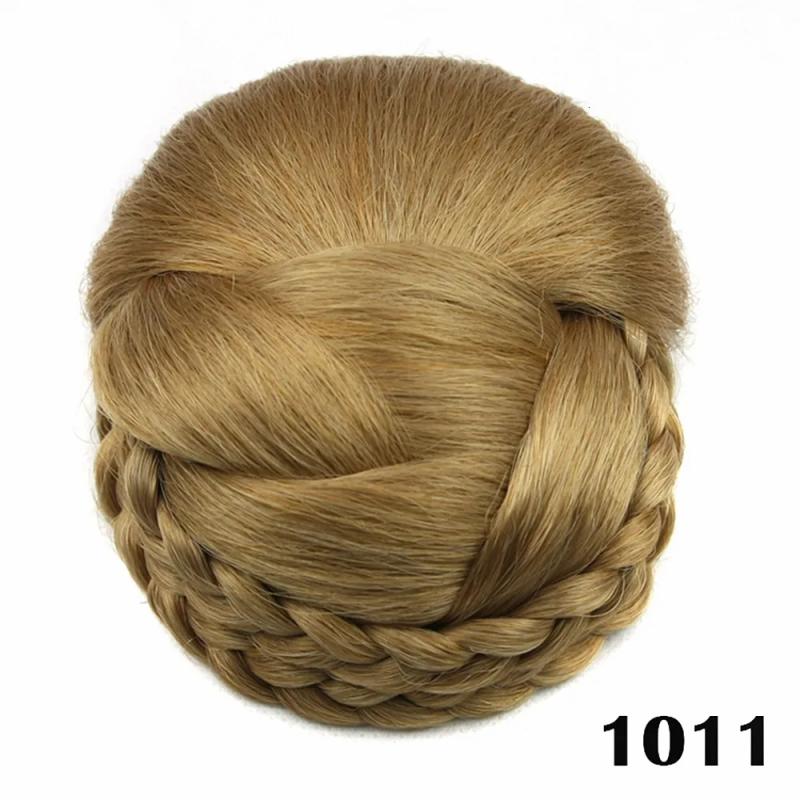 Synthetic Wigs* |  Soowee 6 Colors Knitted Braided Hair Clips In Chignon Synthetic Hair Donut Fake Hair Bun Headwear Hair Accessories For Women 230403 Synthetic Wigs* 1003