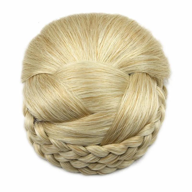 Synthetic Wigs* |  Soowee 6 Colors Knitted Braided Hair Clips In Chignon Synthetic Hair Donut Fake Hair Bun Headwear Hair Accessories For Women 230403 Synthetic Wigs* 1003