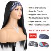 Synthetic Wigs* |  Straight Headband Blackbrownmix Color Heat Resistant Hair Womens Full Machine Made For Women 230417 Synthetic Wigs* 1B