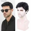 Synthetic Wigs* |  Synthetic Men Short Straight Wig Black For Male Hair Fleeciness Realistic Natural Headgear Hair Heat Resistant For Daily Partyl231024 Synthetic Wigs* 1