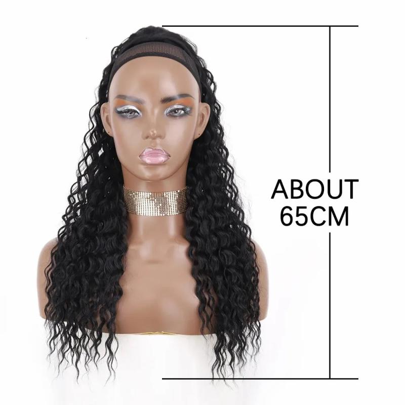 Synthetic Wigs* | Synthetic S Lisi Girl Drawstring Hairpiece Clip In Hair Long Tail With Elastic Band Natural Looking 231025 Synthetic Wigs* #27