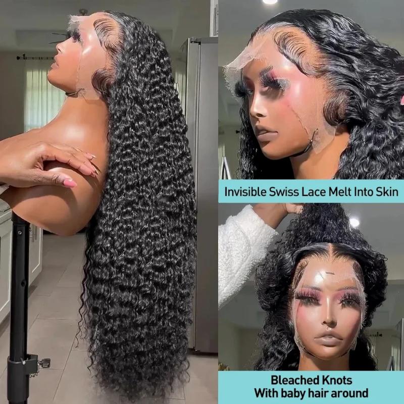 Synthetic Wigs* | Wear And Go Glueless Wigs Human Hair Pre Plucked Pre Cut For Beginners Water Wave Lace Front Wigs 13X4 Hd Lace Frontal Wigs Synthetic Wigs* Auburn