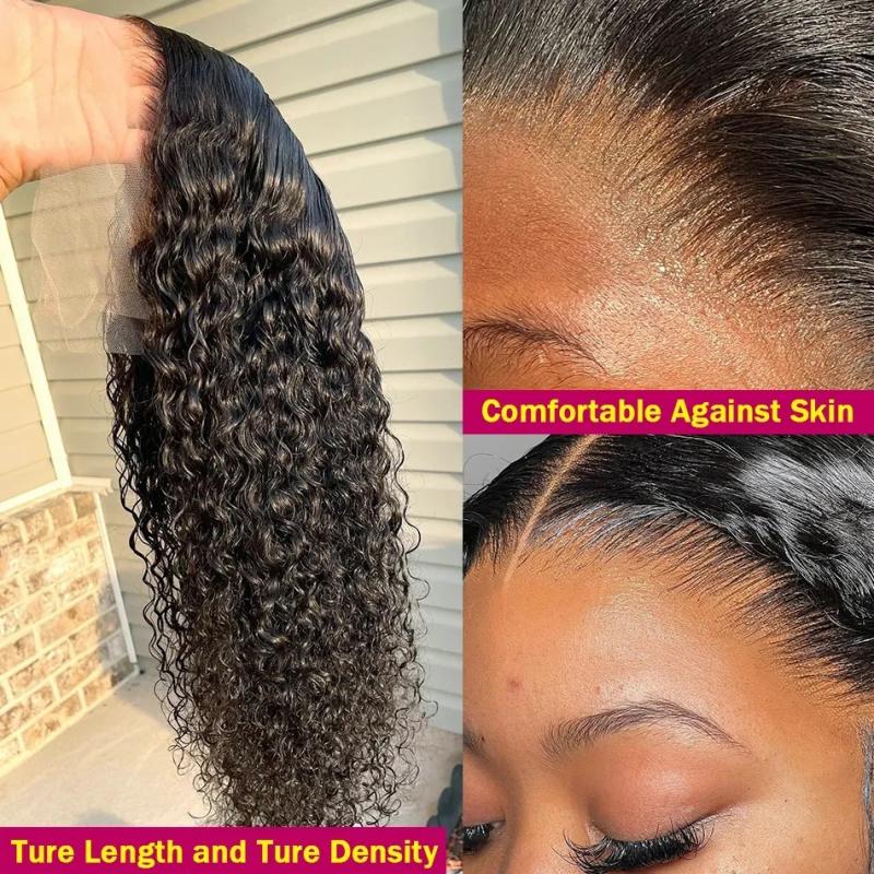 Synthetic Wigs* | Wear And Go Glueless Wigs Human Hair Pre Plucked Pre Cut For Beginners Water Wave Lace Front Wigs 13X4 Hd Lace Frontal Wigs Synthetic Wigs* Auburn