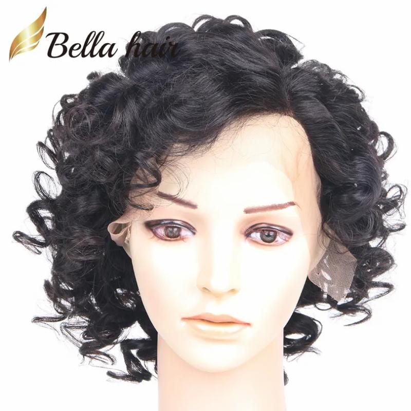 Hair Wigs | Big Curly Front Lace Wig Virgin Human Hair Natural Color For Black Women 130% 150% Density Bellahair Hair Wigs Hair Wigs