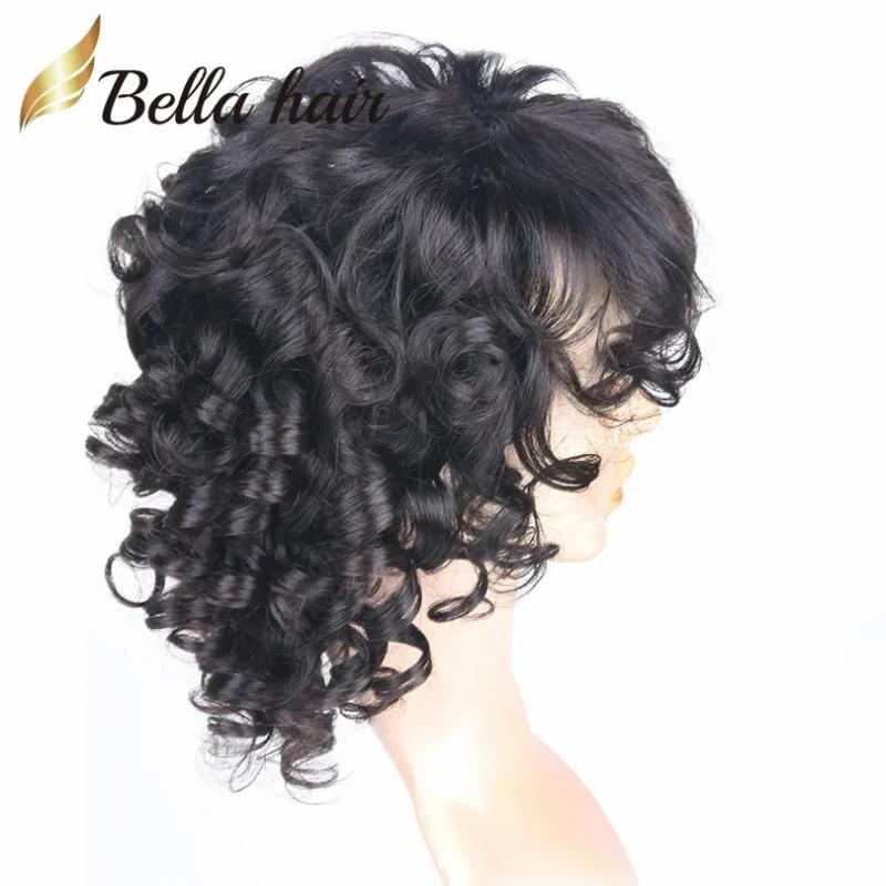 Hair Wigs | Big Curly Front Lace Wig Virgin Human Hair Natural Color For Black Women 130% 150% Density Bellahair Hair Wigs Hair Wigs