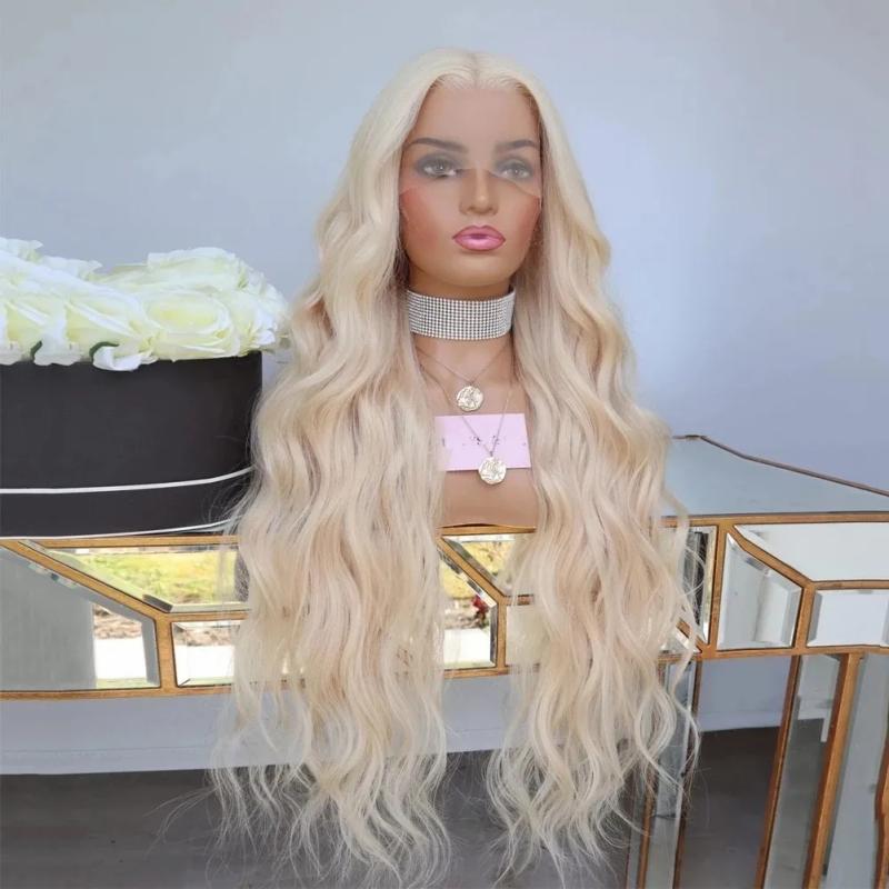 Hair Wigs | Blonde Lace Front Wig Human Hair 13X4 Body Wave 613 Hd Lace Frontal Wig Synthetic Heat Resistant Hair Wigs Hair Wigs