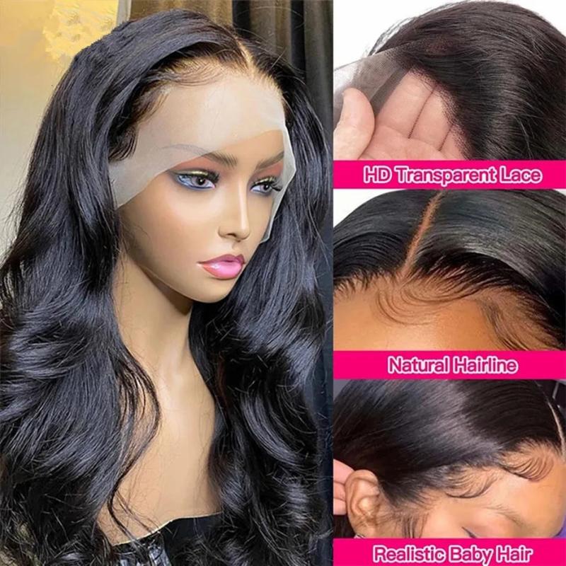 Synthetic Wigs* |  360 Lace Wig 32Inch Body Wave Front 13X4 Human Hair For Women Brazilian Pre Plucked 13X6 Frontal 231027 Synthetic Wigs* Synthetic Wigs*