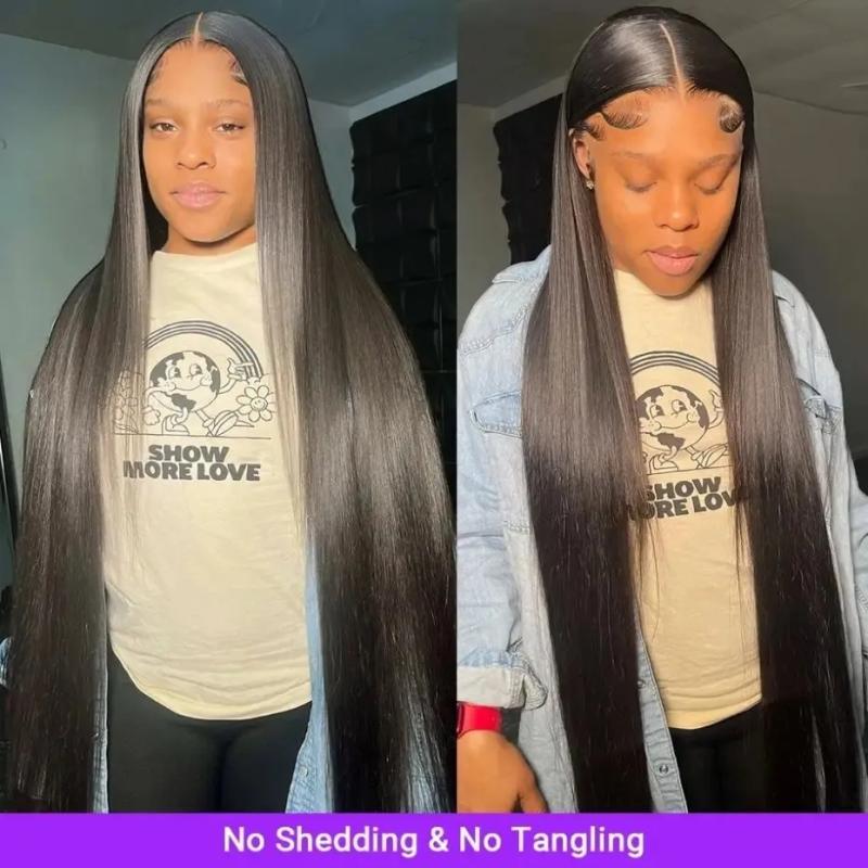 Lace Wigs | 180%Brazilian 4X4 Bone Straight Lace Closure Human Hair Wig 13X4 13X6 Glueless Hd Transparent Lace Front Wigs For Women Pre Plucked Lace Wigs Lace Wigs