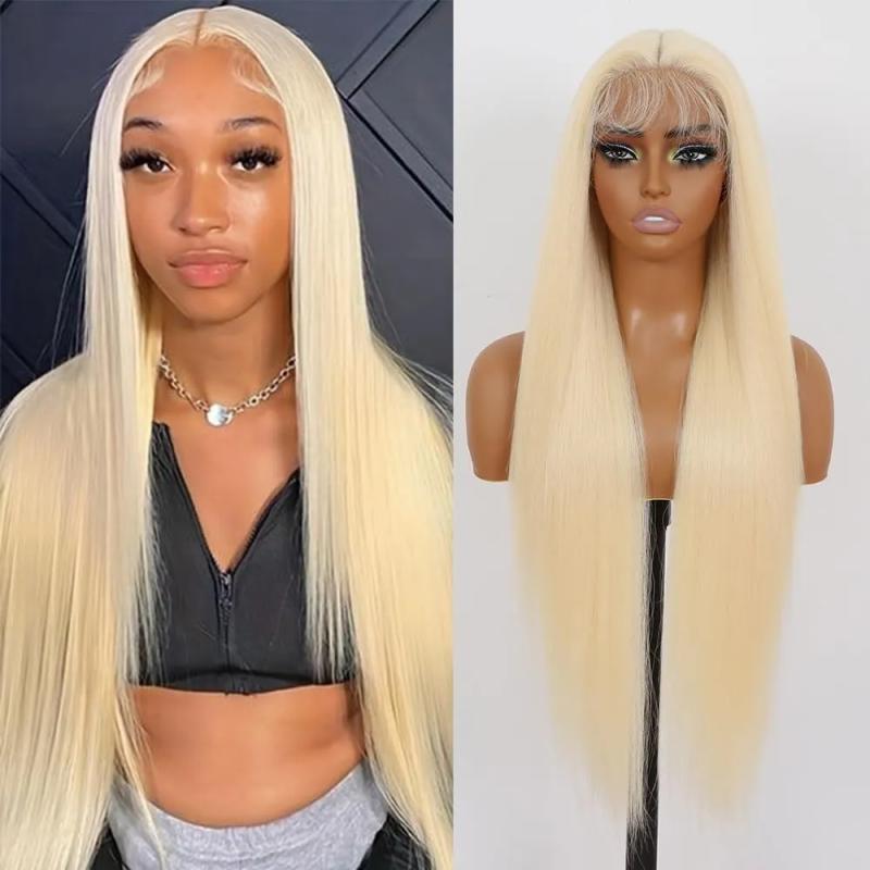 Lace Wigs | Brazilian 613 Light Blonde 13X1X4 Hd Transparent Lace Frontal Wigs Natural Long Straight Soft Full Hair 30 Inch Heat Resistant Synthetic Lace Front Wig Black Women Lace Wigs Lace Wigs