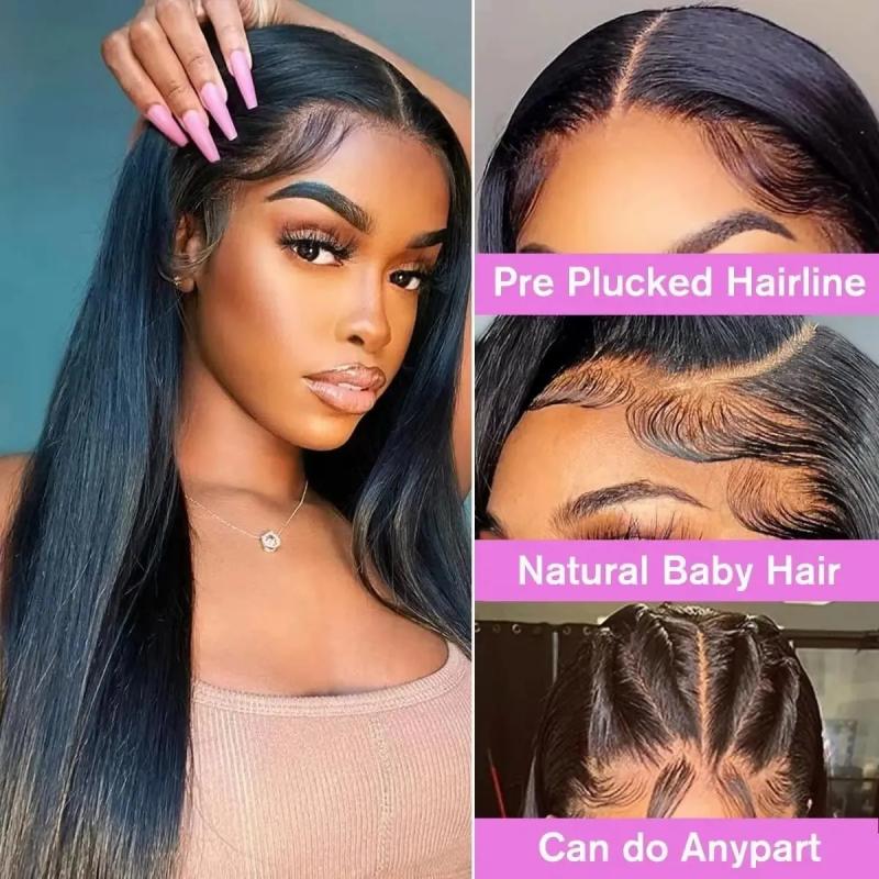 Synthetic Wigs* |  30 32 Inch Brazilian Bone Straight Transparent Lace Front Human Hair 13X4 13X6 360 Frontal Wig 4X4 Closure 231027 Synthetic Wigs* Synthetic Wigs*