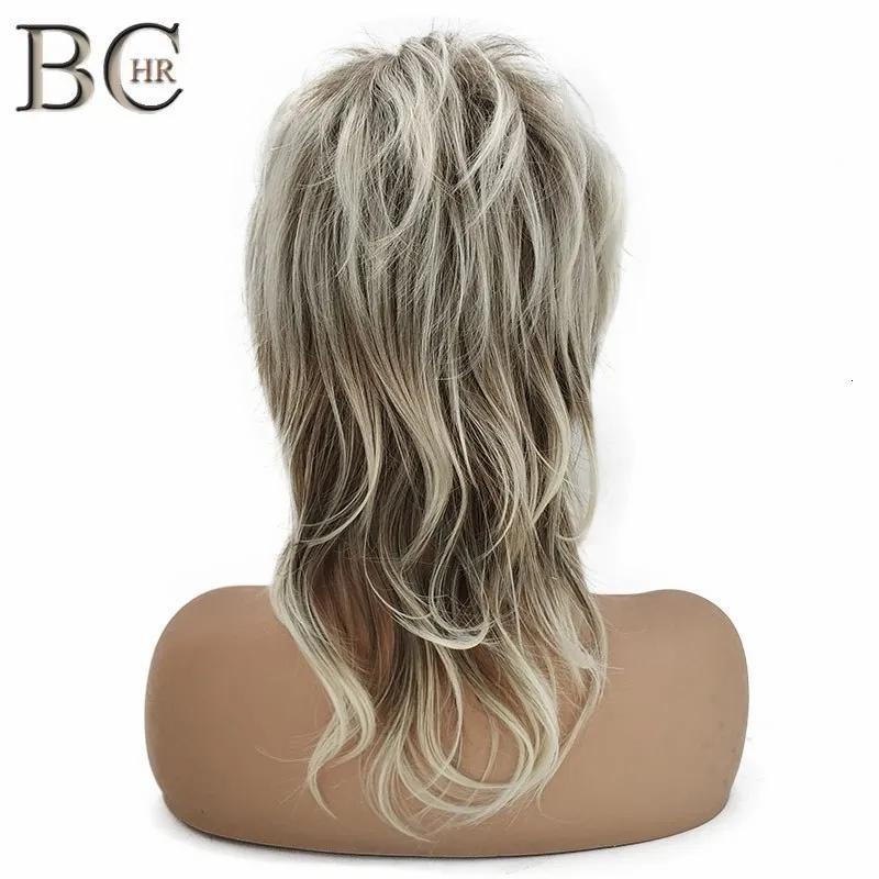 Synthetic Wigs* |  Bchr Ombre Blonde Wave With Dark Root For Women Cascaded Layers 230417 Synthetic Wigs* Blonde