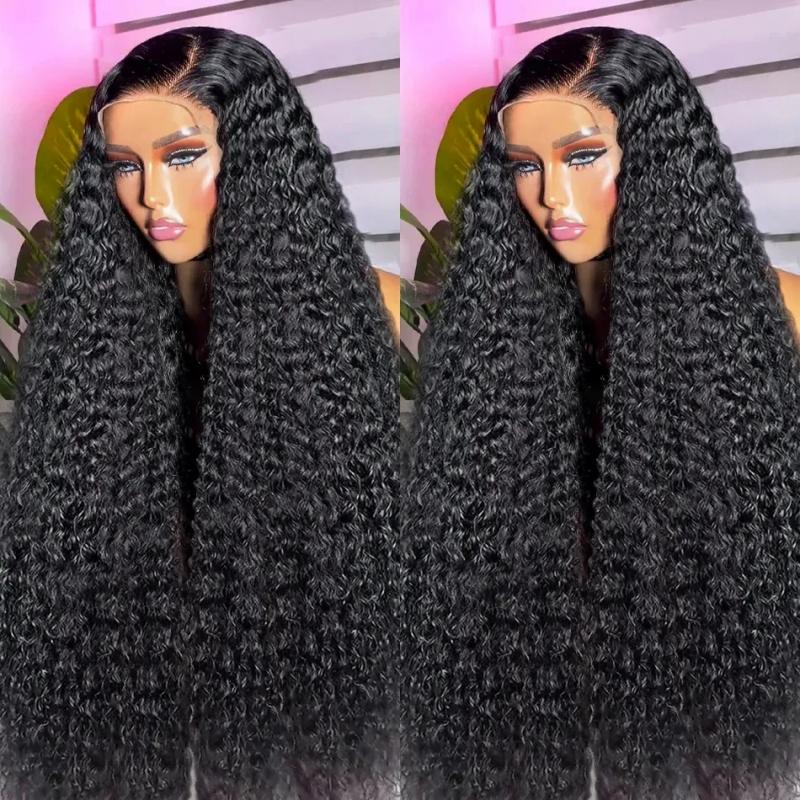 Synthetic Wigs* | Kinky Curly Human Hair Wigs Lace Frontal 13X4 Hd Lace Front Wig Pre Plucked 4X4 Lace Closure Wig Synthetic Lace Front Wig Cosplay Synthetic Wigs* Synthetic Wigs*