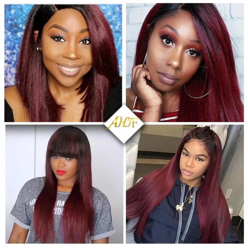 Hair Extensions | 1B 99J Dark Burgundy Human Hair Bundles Ombre Straight Hair Bundles Brazilian Wine Red Unprocessed Virgin Weave Hair Extensions Hair Extensions Hair Extensions