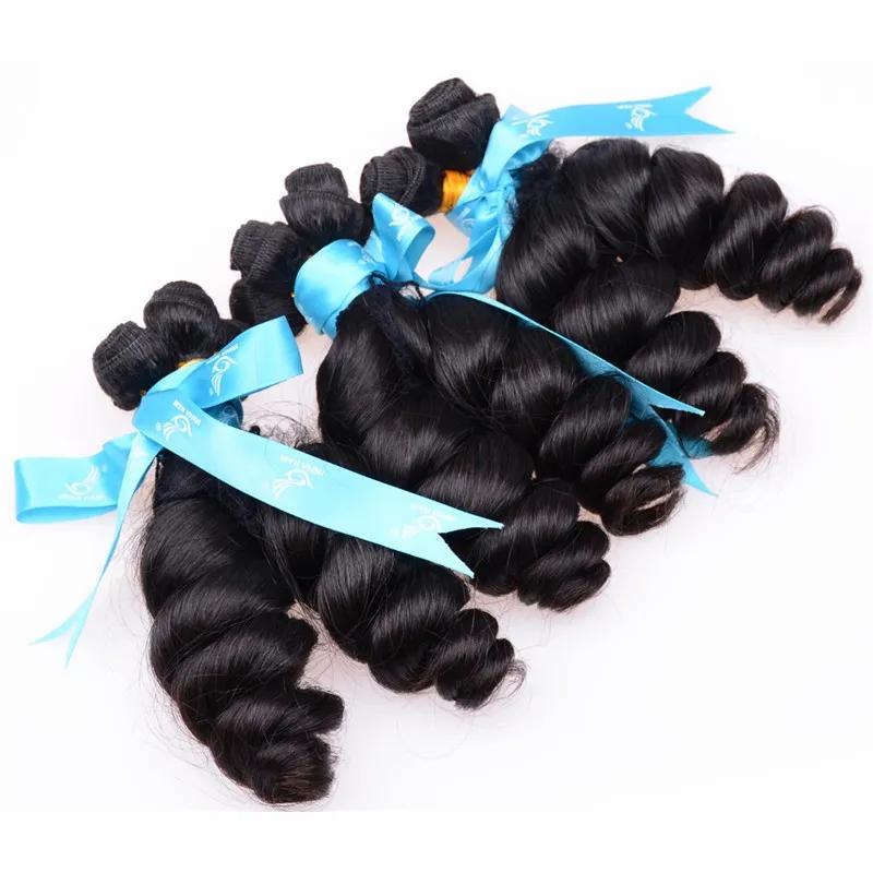 Hair Extensions | Unprocessed Aunty Funmi Hair Bouncy Curls Peruvian Hair Egg Curl Romance Curl Brazilian Human Hair Extensions Virgin Fumi Machine Weave 4Pcs Hair Extensions Hair Extensions