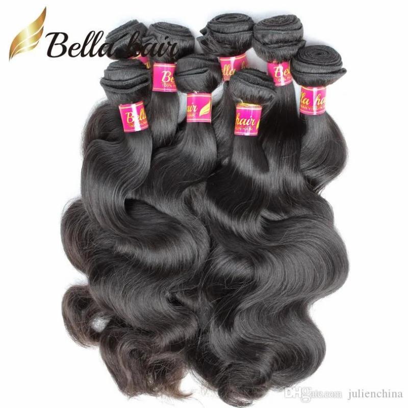 Hair Extensions | Virgin Brazilian Human Hair Extension 10Pcs Body Wave Hair Bundles Weaves Wholesale Natural Black Color 8-30Inch Bellahair Hair Extensions Hair Extensions