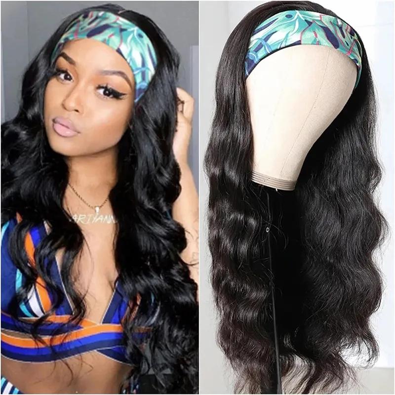 Lace Wigs | Gaga Queen Body Wave Headband Wigs 100% Human Hair Wig Brazilian Body Wave Hair Wig 8-26Inch Remy Wavy Human Hair Wig Lace Wigs Lace Wigs