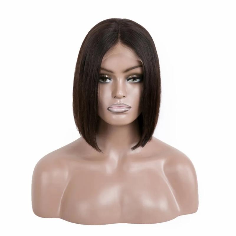 Lace Wigs | Human Hair Wigs Bob 13X4 Transparent Lace Frontal Wig Pre Plucked Bleached Knots 100% Human Hair Lace Wigs Lace Wigs