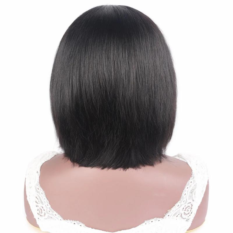 Lace Wigs | Ishow 13X2 Transparent Hd Lace Frontal Human Hair Wigs Short Bob Swiss Lace Front Wig Brazilian Virgin Straight For Women Natural Black 8-12 Inch Peruvian Lace Wigs Lace Wigs