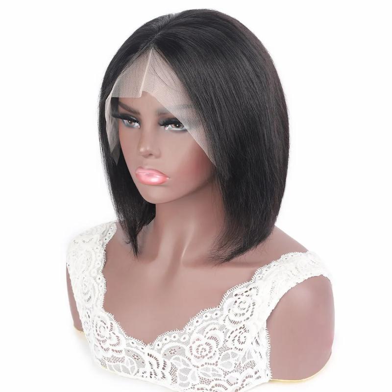 Lace Wigs | Ishow 13X2 Transparent Hd Lace Frontal Human Hair Wigs Short Bob Swiss Lace Front Wig Brazilian Virgin Straight For Women Natural Black 8-12 Inch Peruvian Lace Wigs Lace Wigs