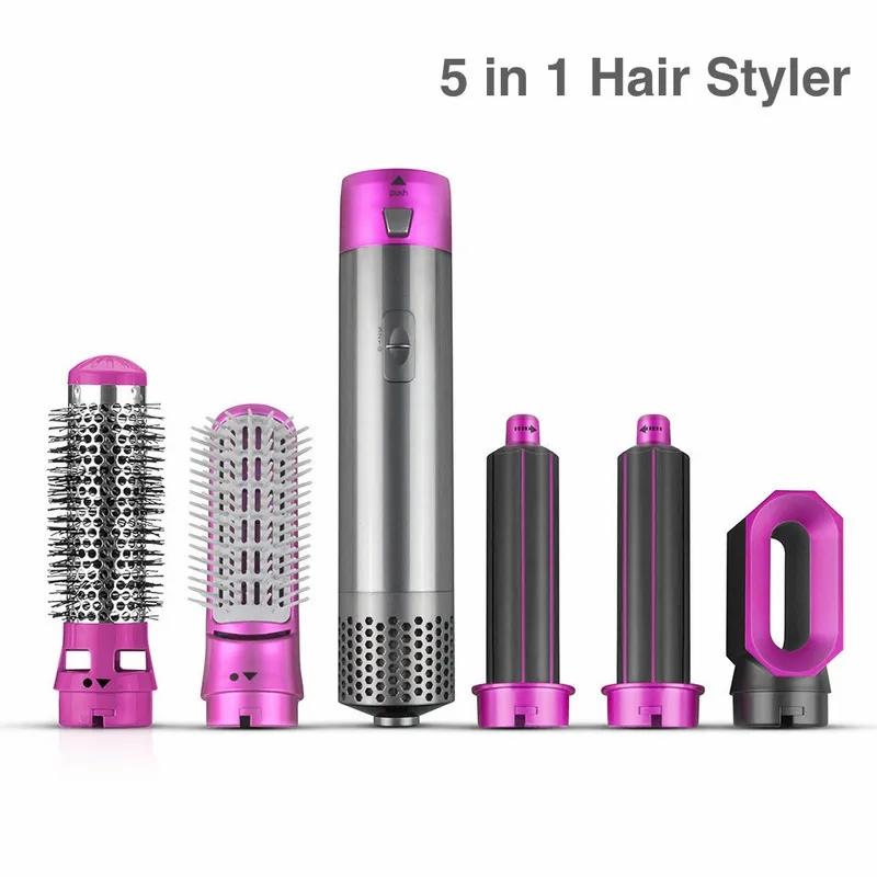 Hair Care & Styling Tools | Hair Dryer 5 In 1 Electric Curling Iron Blow Air Comb Roller And Straightening Brush Removable Household Gift Boxed Hair Care & Styling Tools Hair Care & Styling Tools