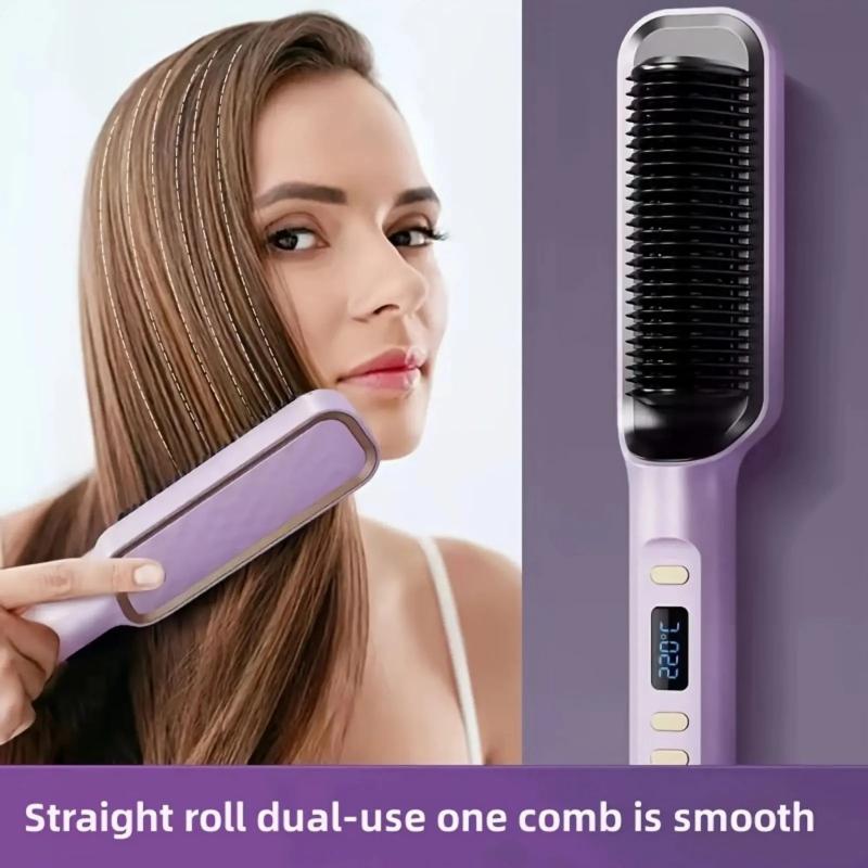 Hair Care & Styling Tools | Hair Straighteners 2In1 Curly Iron Electric Comb Multifunctional Straight Hair Straightener Anti Scaling Styling Tool 231205 Hair Care & Styling Tools Hair Care & Styling Tools