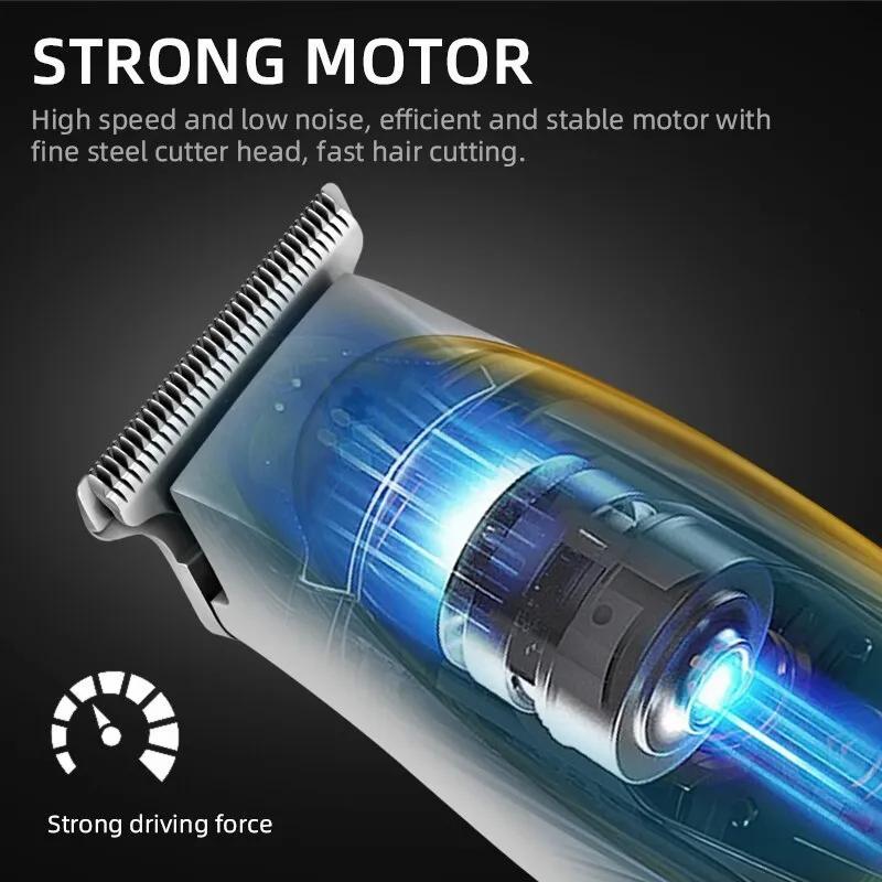 Hair Care & Styling Tools | Hair Trimmer Kemei Professional Hair Clipper All Metal Men’s Electric Cordless Hair Clipper 0Mm Bald T Blade Finishing Machine 194 230724 Hair Care & Styling Tools Hair Care & Styling Tools