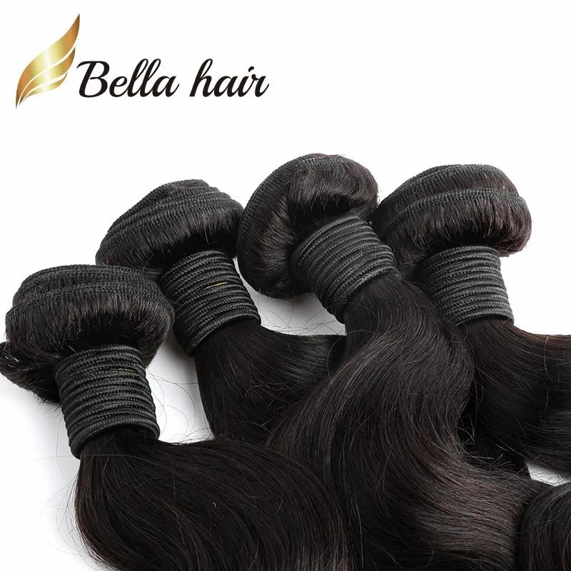 Hair Extensions | 8A Brazilian Virgin Human Hair Weave Weft Extensions Malaysian Peruvian Indian Body Wave Wavy Natural Black 4Pcs/Lot Julienchina Hair Extensions Hair Extensions