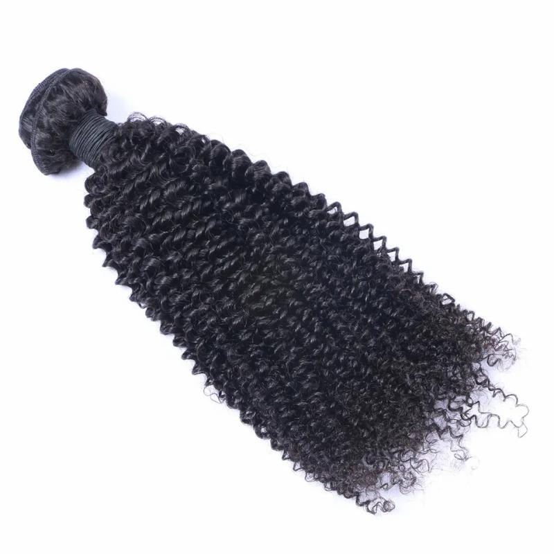 Hair Extensions | Brazilian Virgin Human Hair Kinky Curly Unprocessed Remy Hair Weaves Double Wefts 100G/Bundle 1Bundle/Lot Can Be Dyed Bleached Hair Extensions Hair Extensions