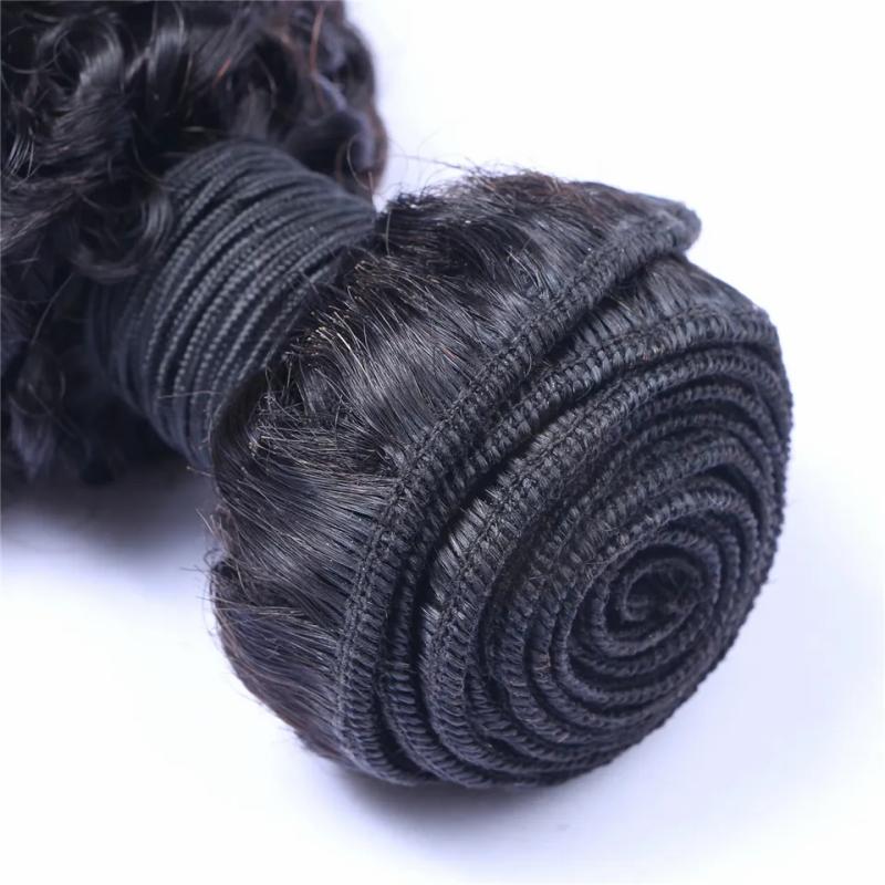 Hair Extensions | Brazilian Virgin Human Hair Kinky Curly Unprocessed Remy Hair Weaves Double Wefts 100G/Bundle 1Bundle/Lot Can Be Dyed Bleached Hair Extensions Hair Extensions