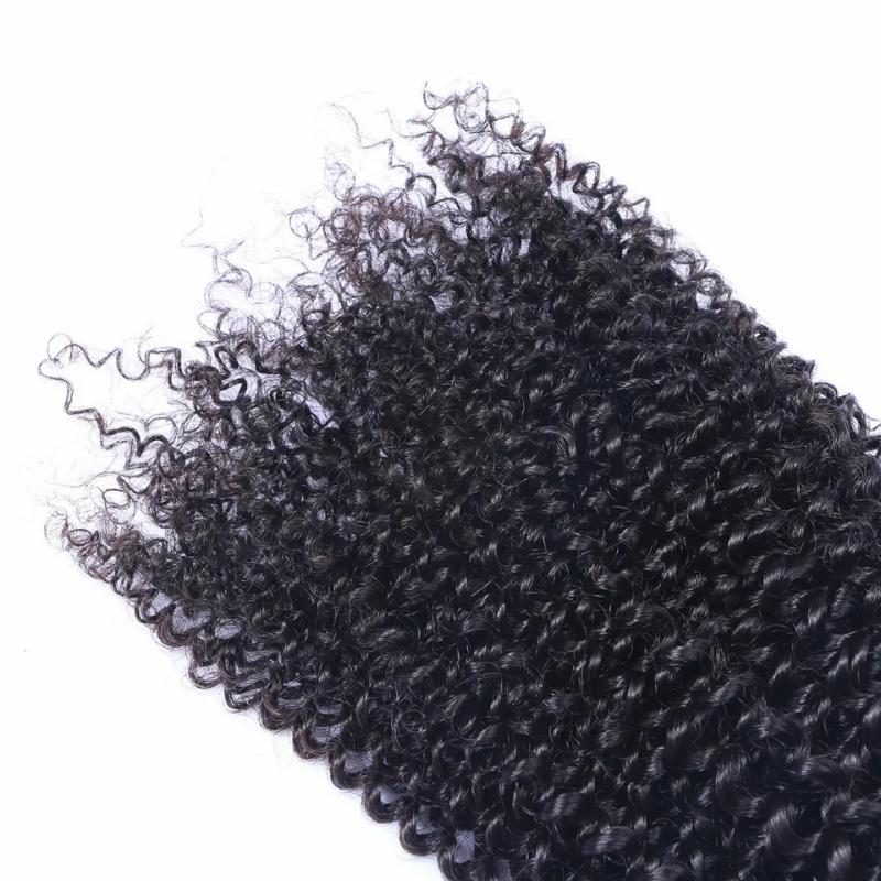 Hair Extensions | Brazilian Virgin Human Hair Kinky Curly Unprocessed Remy Hair Weaves Double Wefts 100G/Bundle 1Bundle/Lot Can Be Dyed Bleached Hair Extensions Hair Extensions