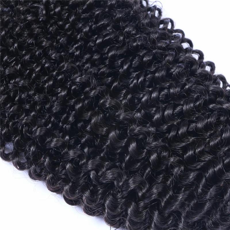 Hair Extensions | Brazilian Virgin Human Hair Kinky Curly Unprocessed Remy Hair Weaves Double Wefts 100G/Bundle 1Bundle/Lot Can Be Dyed Bleached Hair Extensions Hair Extensions