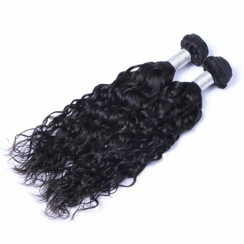 Hair Extensions | Brazilian Virgin Human Hair Water Wave Unprocessed Remy Hair Weaves Double Wefts 100G/Bundle 2Bundle/Lot Can Be Dyed Bleached Hair Extensions Hair Extensions